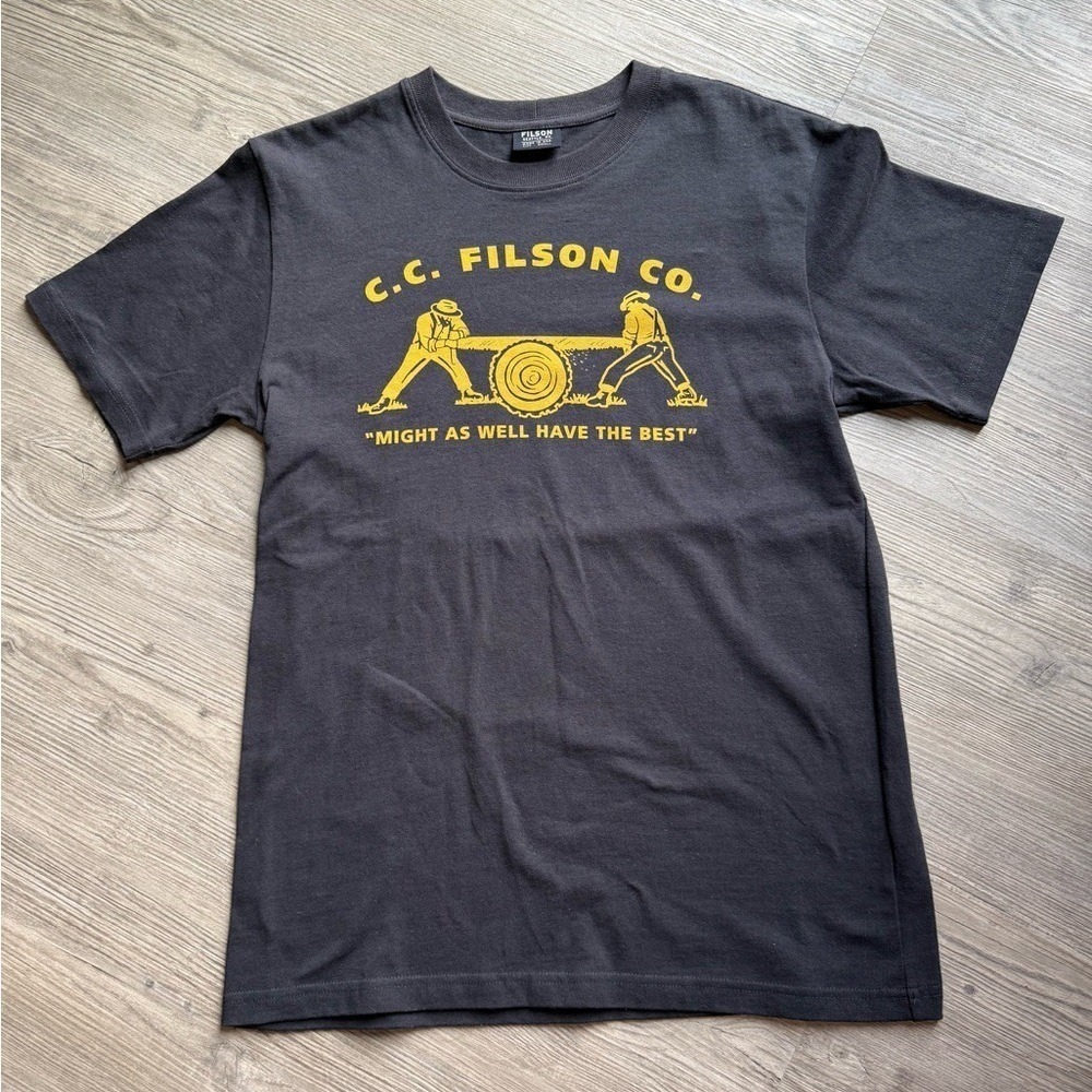 Filson Graphic T-Shirt Mens Small Made in USA Lumberjack